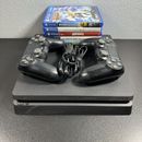 Paquete de consola Sony PlayStation 4 PS4 500 GB probado - 5 juegos - 2 controladores