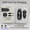 Samsung 25W PD USB C Car Charger Super Car charge For S22 S21 Z Fold2 3 Z Flip3