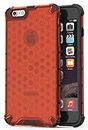 Glasgow | for Apple iPhone 6s Bump Side Air Cushion Honeycomb Pattern Luxury Back Case Cover for Apple iPhone 6s [Honeycomb Design] - Red