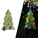 DDIY 18 LED 3D Christmas Tree Assemble Kit 7 Color Flashing LED Electronics Solder Practice