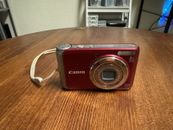 Canon PowerShot A3100 IS 12.1 MP Digital Point & Shoot Camera - RED