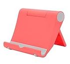 Leuchtbox Soporte para teléfono móvil, multiángulo, para tabletas, phablets, e-readers, iPhone iPad hasta 10 pulgadas, ajustable, color rojo claro