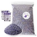 Mei Ting Dried Lavender Buds 100% Natural Dried Lavender Flowers, Suitable for Making Soaps, Candles, Essential Oils, Wardrobe Lavender Fresh Sachets 7oz