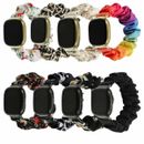 For Fitbit Sense / Versa 3 Scrunchie Fabric Elastic Watch Band Strap Replacement
