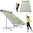 Ksports Racquet Sports Tennis Rebounder Net Large Green for Indoor/Outdoor Use for Tennis, Pickleball, Padel, Squash, Racquetball, & Table Tennis w/Carry Bag