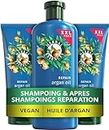 Herbal Essences Shampoo Repair (1 x 680 ml) e balsamo (2 x 350 ml) con olio di argan, dai capelli danneggiati ai capelli più lisci e lucidi