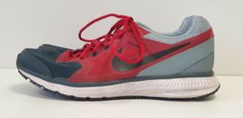 BB468 MENS NIKE ZOOM BLUE RED STRETCH FABRIC LACE UP TRAINERS UK 8.5 EU 43