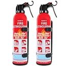 2 Pack Fire Extinguisher for Home - Car Fire Extinguisher with Mounting Bracket Effective on A B C K Fires, Non-Toxic Fire Extinguisher for Car/Boat/Grill/Truck/Garage