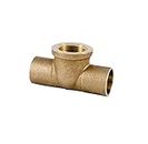 EZ-FLUID Plumbing 1" C X C X FIP Tee Lead Free Brass Tee,Pressure Copper Fitting with Sweat Solder Connection Reducing Tee for Residential,Commercial (1)