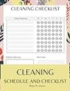 Household Cleaning: Daily, Weekly, and Monthly Schedules - House Cleaning Checklist for Adults | Cleaning Schedule and Checklist Planner: Daily, ... | Large 8.5x11 Cleaning Planner and Organizer