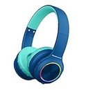 PowerLocus Kids Headphones, Bluetooth Headphones Over Ear for Kids, LED Lights, 74/85/94dB Safe Volume Limit Headphone, Micro SD/TF, Foldable with Hi-Fi Stereo, Built-in Mic for School/Tablet/Travel