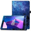 Famavala Folio Case Cover with Auto Wake/Sleep for All-New 10.1" Amazon Fire Hd 10 Tablet [7th Generation 2017 / 5th Generation 2015] (Bluesky)