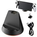 Buziba Charging Station Controller Charger for PS5 Fast Charging Dock Portable Charging Stand with Type C Charging Port for Playstation Portal