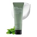 BENTON Deep Green Tea Natural Face Wash (4.23 oz.) - Limpiador facial hidratante y suave para varios tipos de piel, limpiador facial espumoso coreano