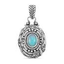 BALI LEGACY 925 Sterling Silver Natural Opal Pendant Women Ct 1.3 Birthday Gifts