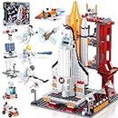 Space Exploration Shuttle Toys for 6 7 8 9 10 11 12 Year Old Kids, Girls, Boys, 12-in-1 STEM Projects Rocket Building Toy Kit with 3 Astronauts, Airplane Rocket Set, Gift idea for Ages 6 +, 885 Pcs