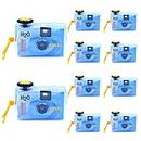 10ct Waterproof Disposable Camera Single Use 35mm Film - 400 Speed, 27 Exposures