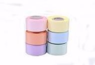Ohbows 30yd (6x5yd) 7/8" Satin Fabric Ribbon Set, Christmas Wrapping Ribbon for Gift Wrapping, Hair Bows Making, Baby Shower Craft Sewing, Birthday Party or Wedding Decorations