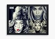 You Are Awesome - Beyonce Collage Framed Poster (12inchx8inch)