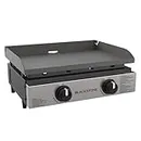 Blackstone Tabletop Grill - 22 Inch Portable Gas Griddle - Propane Fueled - 2 Adjustable Burners - Rear Grease Trap - for Outdoor Cooking While Camping, Tailgating or Picnicking - Black