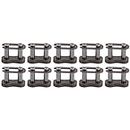Chain Master Link, Heavy Duty Durable Cast Iron 25H Chain Connecting Link High Strength Connectors Easy Installation Used for Agricultural Machine Tractors 10pcs