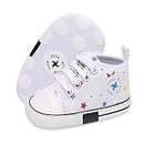 Baby Boys Girls Star High Top Sneaker Soft Anti-Slip Sole Newborn Infant First Walkers Canvas Denim Shoes, Galaxy A3 2015, 12-18 Months Toddler
