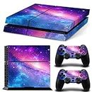 Decal Skin for Ps4, Whole Body Vinyl Sticker Cover for Playstation 4 Console and Controller (Include 4pcs Light Bar Stickers) (PS4, Pink Sky)