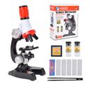 Kid Toy Microscope Science Kit 100X 400X 1200X Educational Lab Magnification