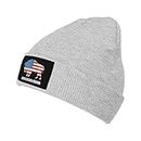 American Flag Bison,Warm and Cozy Winter Beanie Hat Perfect for Cold Weather Outdoor Activities, Gray, One Size