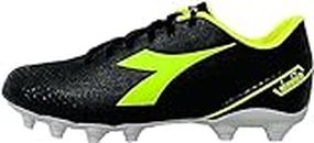 Diadora Men's Pichichi 6 Mg14 Soccer Shoe, Black Yellow Fl Dd White, 10 US
