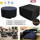 Outdoor Patio Furniture Cover  4/6/8 Seater Garden Table Chair Shelter Protector
