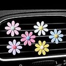 6 Pcs Car Air Vent Clips,Daisy Car Air Freshener w/Aroma Diffuser Pads Car Fragrance Accessories Decoration for Girls & Women…