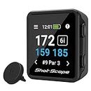 Shot Scope H4 GPS Handheld with Performance Tracking - F/M/B green and hazard distances - 36,000+ pre-loaded courses - 100+ statistics including Strokes Gained - No subscriptions