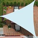 Duronet Waterproof Triangle Sun Shade Sail Canopy 95% UV Blockage for Patio and Garden,Backyard Lawn Outdoor Use (Sky Blue 13X13X13) (We Customize)