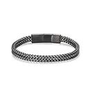 LUCKY2+7 Bracelets for Men-Stainless Steel Magnetic Clasp Franco Chain Mens Bracelet