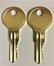 Husky Lock Key, 2 Husky B01 Keys (B01), Brass, New and Replaceable Keys, 2 BO1 Keys (BO1), Fits Husky Toolbox Tool chest (B01)
