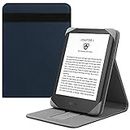 HoYiXi Custodia universale per 6'' PocketBook/Tolino/Sony E-Book Reader 6'' Nuovo Kindle 2022 & 2019/Kobo Clara HD/Kobo Clara 2E/Kobo Nia/PocketBook Basic 4/Touch Lux 5 pelle Cover con supporto, blu