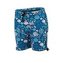 Conni Kids Containment Swim Short Washable Swim Diaper for Incontinence and Potty Training, Ocean Blue, Size 6-8
