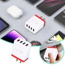 4 Port Fast Quick Charge QC 3.0 USB Hub Wall Home Charger Power Adapter US Plug