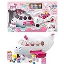 Dickie - Hello Kitty Avión con figuras, apertura de techo, incluye 3 figuras y 20 accesorios (Dickie 253248000)