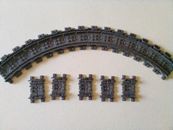 100X Piezas de LEGO Tren Pista Plástico RC Segmento Flexible 88492c00 Curvas Nuevo