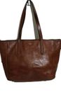 Fossil Brown Leather Large Tote Bag 42cm X 26cm X 14cm 