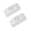 SONOFF BasicR2 10A Smart WiFi Wireless Light Switch, Universal DIY Module for Smart Home Automation Solution, Works with Alexa & Google Home Assistant, 2.4GHz WiFi Required (2 Pack)