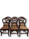 ISABELINE SET OF 6 CHAIRS. MAHOGANY WOOD. SPAIN. 19th century