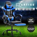 Artiss Gaming Office Chair Leather Executive Computer Chairs Recline Footrest