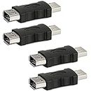 4 Pieces Firewire IEEE 1394 6 Pin USB Adapter Female F to USB M Male Cable Converter Firewire 6 Pin to Male USB 2.0 Adapter for Printer, Digital Camera, Scanner, Hard Disk