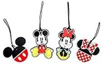 7STAR Luggage Tag Set | 4 Pcs Set Mickey Mouse and Minnie Mouse Baggage Tags for Travel & Suitcases