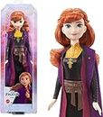 Mattel Disney Frozen Anna Fashion Doll & Accessory, Signature Look, Toy Inspired by the Movie Disney Frozen 2
