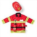 Melissa & Doug Fire Chief Role Play Dress-Up Set - Pretend Fire Fighter Outfit With Realistic Accessories, Firefighter Costume For Kids And Toddlers Ages 3+