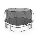 Springfree Trampoline Kids Square Trampoline w/Safety Enclosure Net and SoftEdge Jump Bounce Mat for Outdoor Backyard Bouncing… (Jumbo Square (13ft x 13ft))